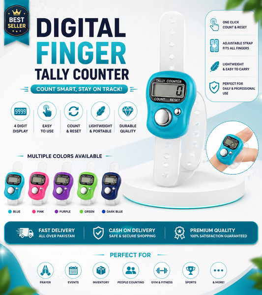 Premium Digital Finger Counter Ring – LCD Electronic Tally Counter